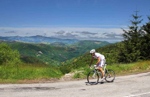 Cycle toerisme in de Ardèche © Stéphane Tripot